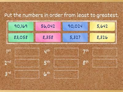 Image result for Ordering Higher Numbers