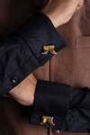 Buy Gold Metal Antique Dual Claw Cufflinks For Men by Cosa Nostraa ...