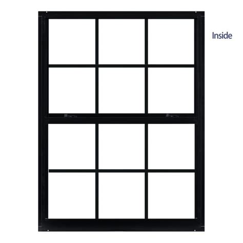 RELIABILT 46000 Series 35-1/2-in x 47-1/2-in Black Exterior Aluminum ...