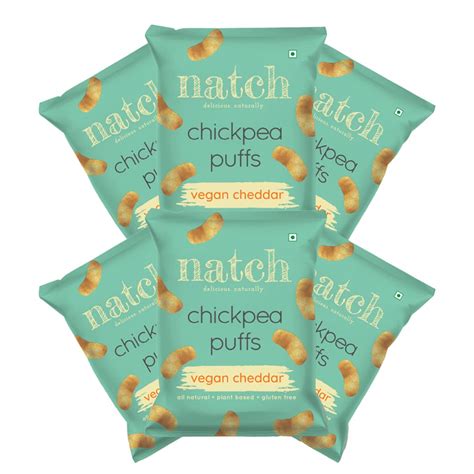 Natch Chickpea Puffs, 100% All Natural, Rich in Fiber and Protein ...