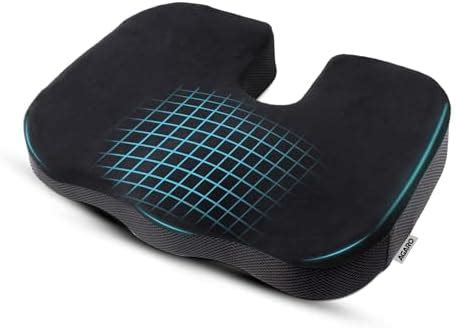 AGARO Coccyx Seat Cushion Orthopedic Memory Foam Coccyx Seat Cushion ...