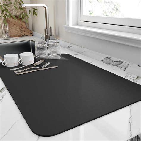 Buy deetto New Dish Drying mat for Kitchen Water Absorbent mat Drying ...