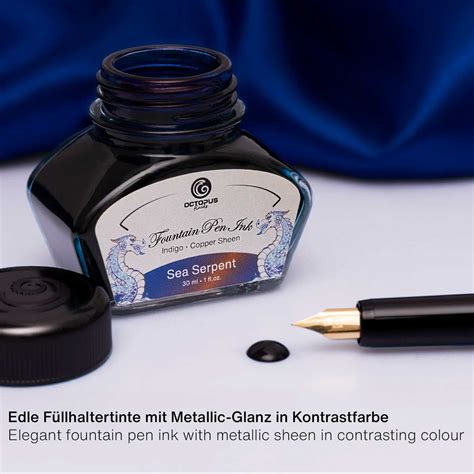 Octopus Sheen Ink Bottle - Sea Serpent, 30ml – Makoba