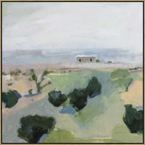 On the Way to Joshua Tree Framed Canvas with Silver Wood Floater Frame