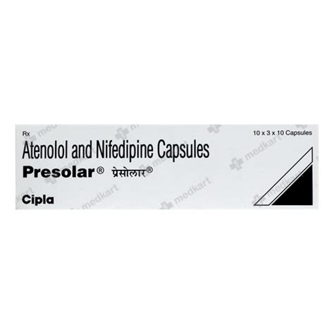 PRESOLAR CAPSULE 10'S - Uses, Side Effects, Price and Generic ...
