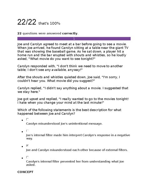 Conflict Resolution Unit 4 Milestone 4 - 1 CONCEPT → Internal and ...