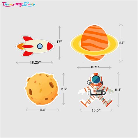 Space Theme Birthday Party Cutouts – Theme My Party