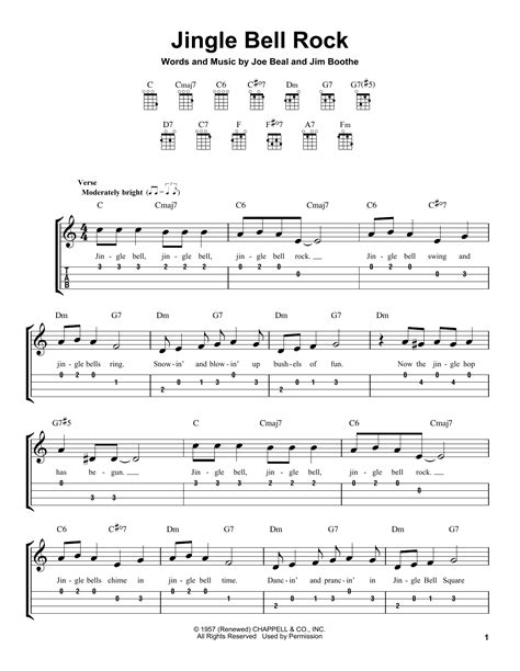 Guitar Chords Jingle Bell Rock