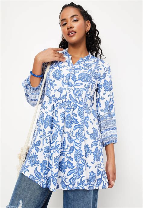 Buy Women Printed A-line Tunic Online at just Rs. 699.0 - 1000013181863 ...