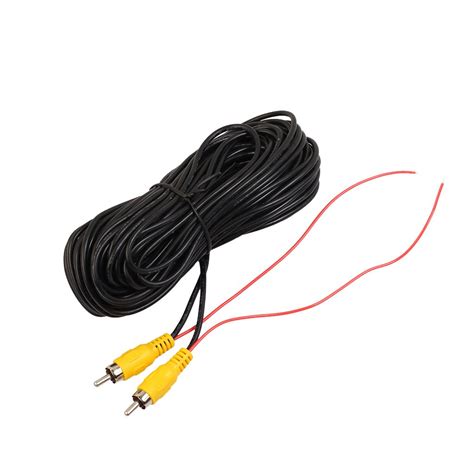 MJH 40ft Car RCA Video Extension Cable for Auto Backup Camera Monitor ...
