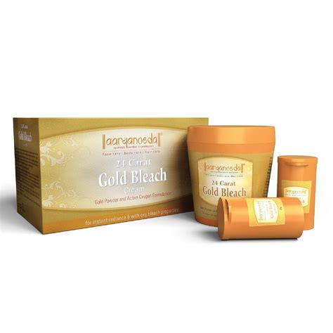 Aryanveda Unisex 24 Carat Gold Bleach Cream, 250g : Amazon.in: Beauty