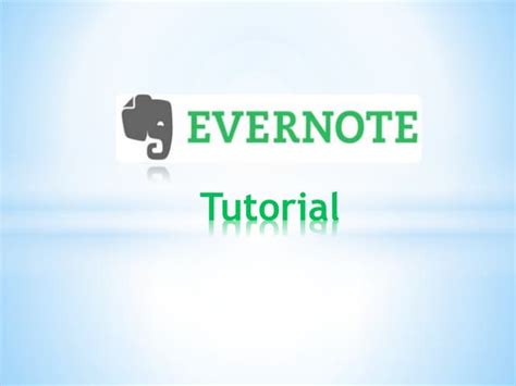Image result for Evernote Tutorial PDF