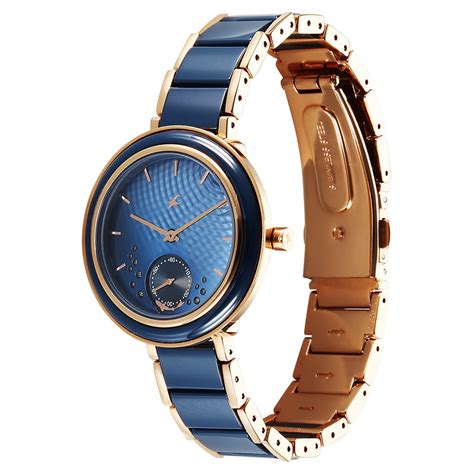 Buy Online Fastrack Oceanyx - Ceramic Quartz Analog Blue Dial Two Toned ...