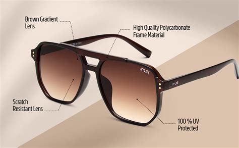 IRUS 100% Uv Protected Sunglasses For Men|Size- Large|Shape- Square ...