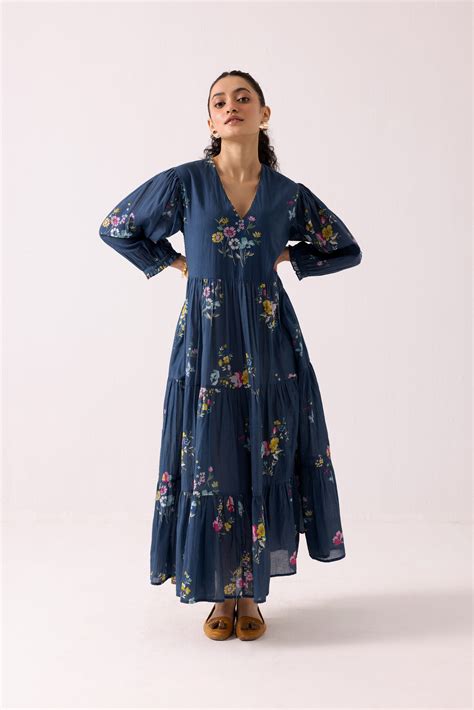Iris Dress Blue – Label Shreya Sharma
