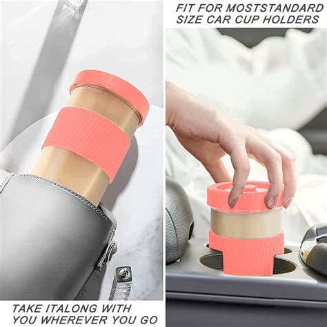 Buy UHAPEER 2 Pack Reusable Boba Cup Bubble Tea Cups, 24 OZ Boba Tea ...