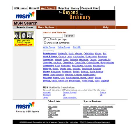 Msn.com Search Engine 的图像结果