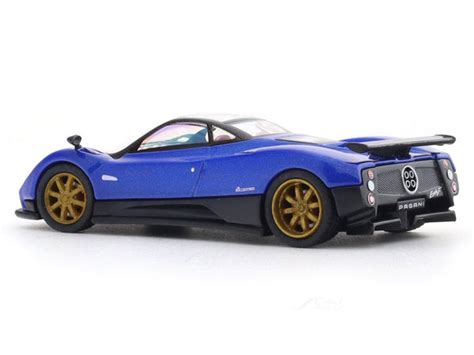 Pagani Zonda F blue 1:64 PosterCars licensed diecast scale model car ...