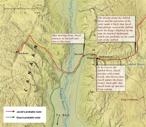Jacob Returns to Canaan – Bible Mapper Atlas