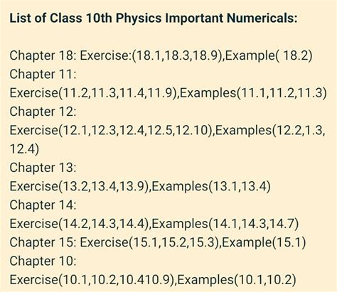 class 10 important numerical question of physics (cbse) - Brainly.in