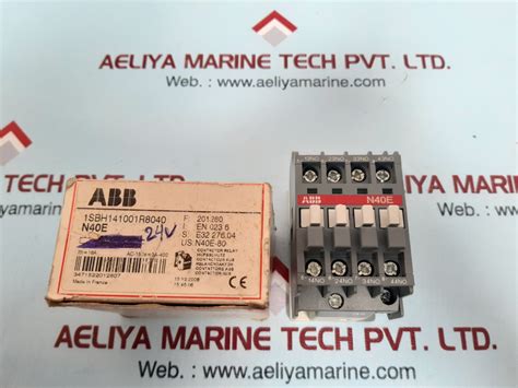 Abb n40e 24v 50hz-60hz contactor relay – Aeliya Marine Tech