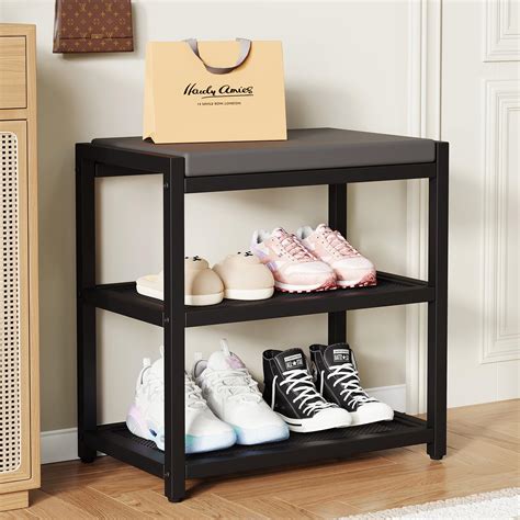 Small Shoe Bench Shoe Rack Storage Bench Entryway Bench Shoe Shelf with ...