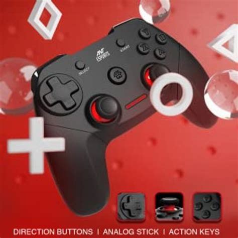 Ant Esports GP300 Pro V2 Wireless Gaming controller, Compatible for PC ...