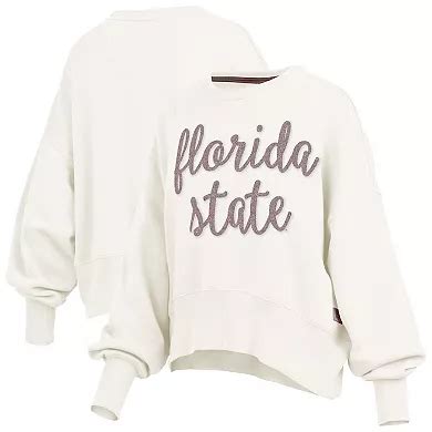 Women's Pressbox Cream Florida State Seminoles Chelsea Oversized ...