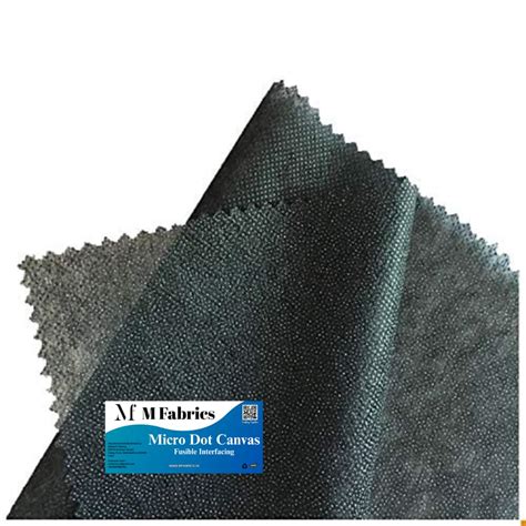 M Fabrics Microdot FUSIBLE Interlining (Dot Canvas Fusing) for Sewing ...
