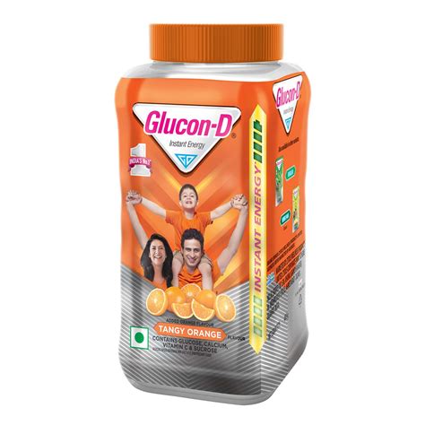 Buy GLUCON-D TANGY ORANGE GLUCOSE POWDER400GM JAR Online & Get Upto 60% ...