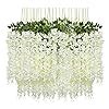 Buy Pauwer 12 Pack (43.2 FT) Artificial Wisteria Vine Ratta Fake ...