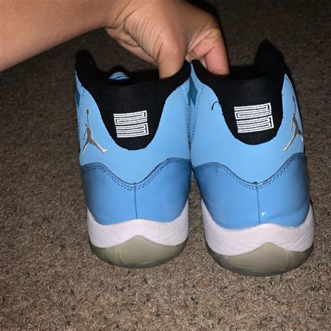 These are some North Carolina Jordan 11s baby blue.... - Depop