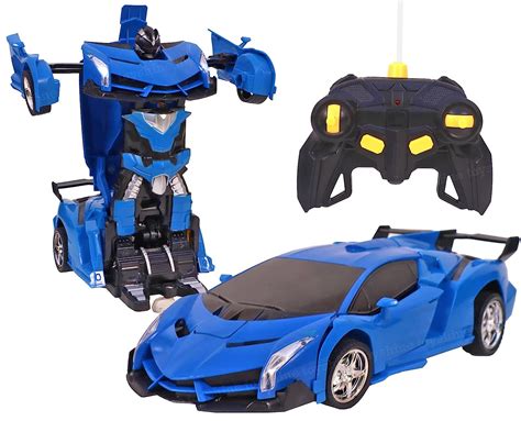 Toyshine Big Size 1:18 Remote Control Car to Robot Transforming Car Toy ...