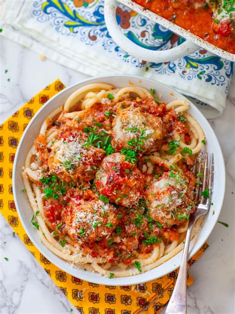 The Best Cheesy Baked Italian Meatballs (video) - Tatyanas Everyday Food