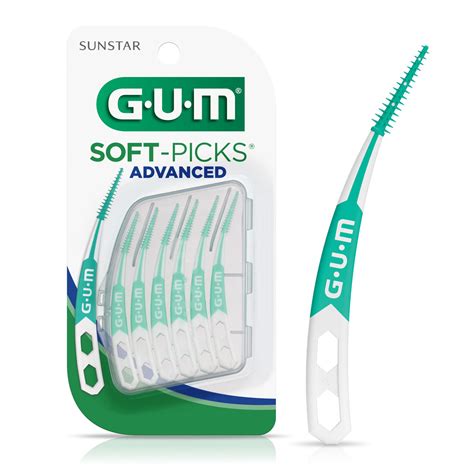 GUM® SOFT-PICKS® ADVANCED - Curved to easily slide between teeth