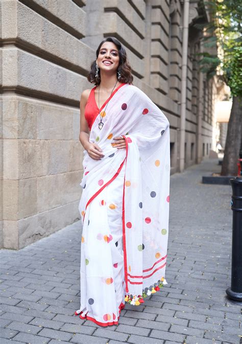 Polka Dot Mulmul – Raaga Silk Tales