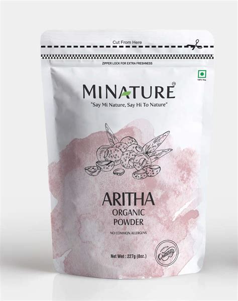 mi nature Aritha Nut Powder Soap Sapindus Mukorossi For Silky Hairs ...