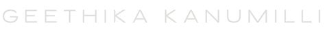 Geethika Kanumilli
