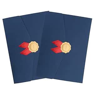 PRAV 2pcs Diploma Cover Holder Certificate Cover Three- fold Graduation ...