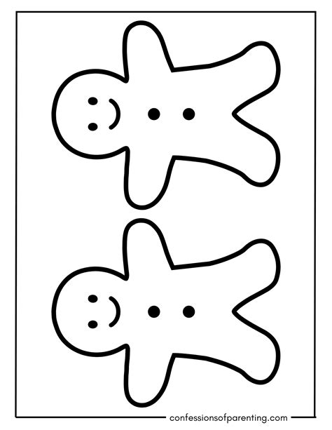 48 Free Gingerbread Man Templates [Different Sizes and Designs]