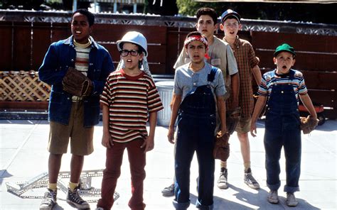 "The Sandlot" movie still, 1993. L to R: Brandon Quintin Adams ...