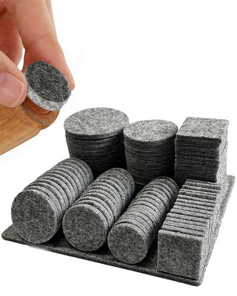 80 Pcs Self Sticking Round Felt Pads, Anti Scratch Felt Pads for ...