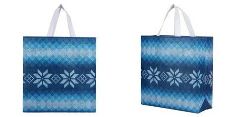 Bopp Bags - 110 GSM Bopp Laminated Woven Woolen Design Box Bag ...