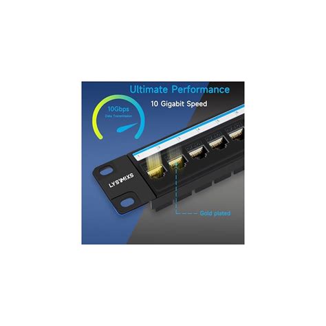 Lysymixs 24 Port RJ45 Patch Panel Cat6 Feed Through, Coupler India | Ubuy