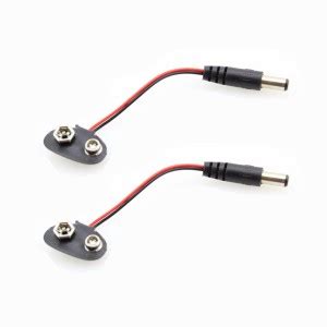 geeta enterprises (Pack of 2) 9V Battery Clip Connector Positive ...