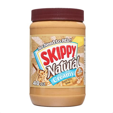 Amazon.com: SKIPPY Natural Peanut Butter Spread, Creamy, 7 g protein ...