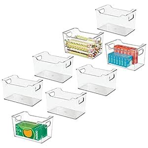 mDesign Plastic Home, Office Storage Organization Bin Basket with ...