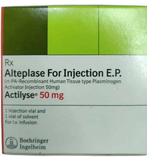 Actilyse Injection - Actilyse 50mg alteplase Injection Exporter from ...