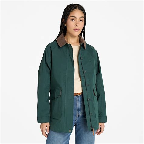 Wenham Waterproof Barn Coat for Women in Dark Green