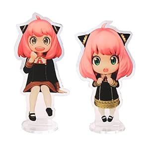 Buy SpyXFamily Anya Figure, 2PCS Anya Forger Acrylic Action Figures ...